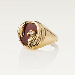 Gold eagle ring