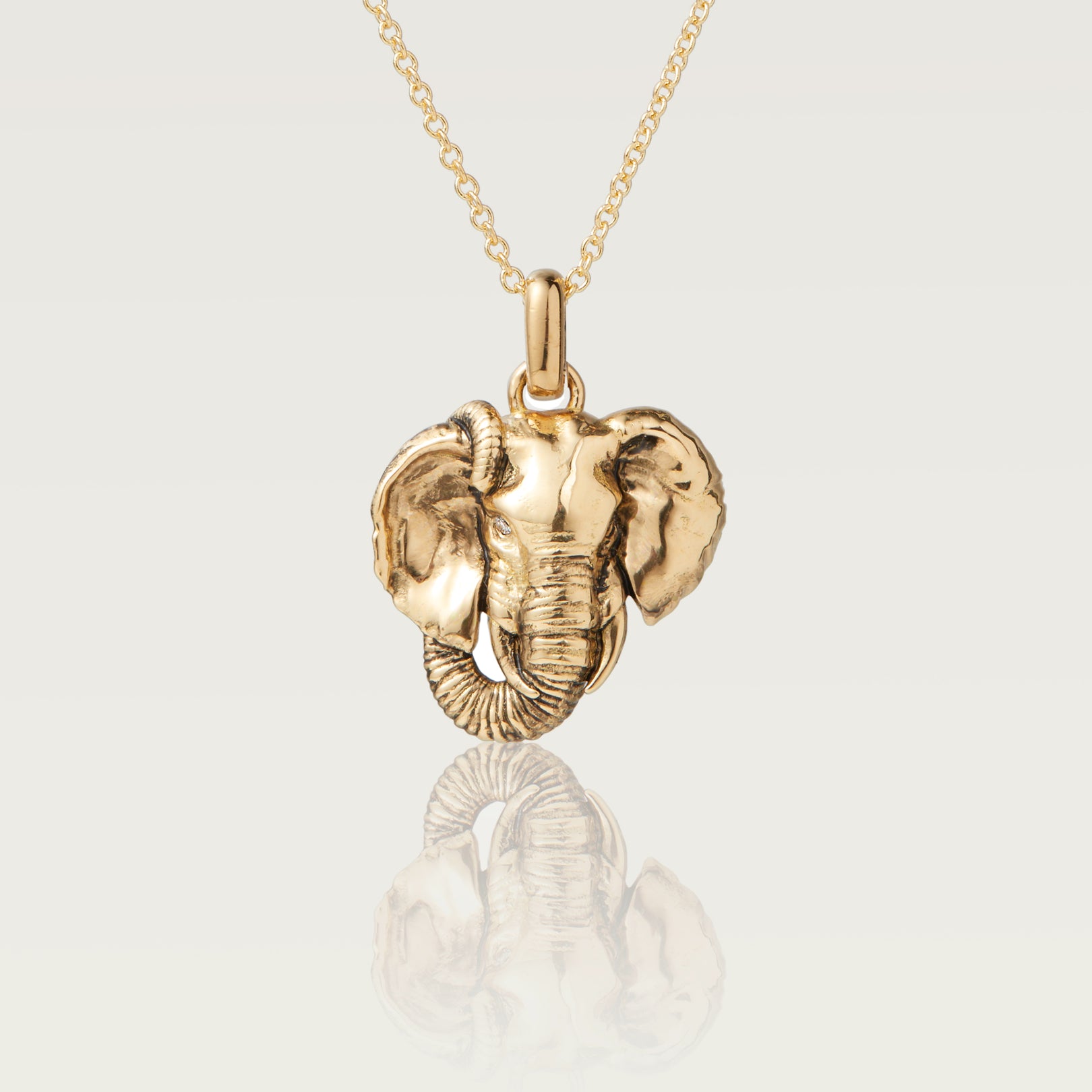 Gold Elephant Necklace