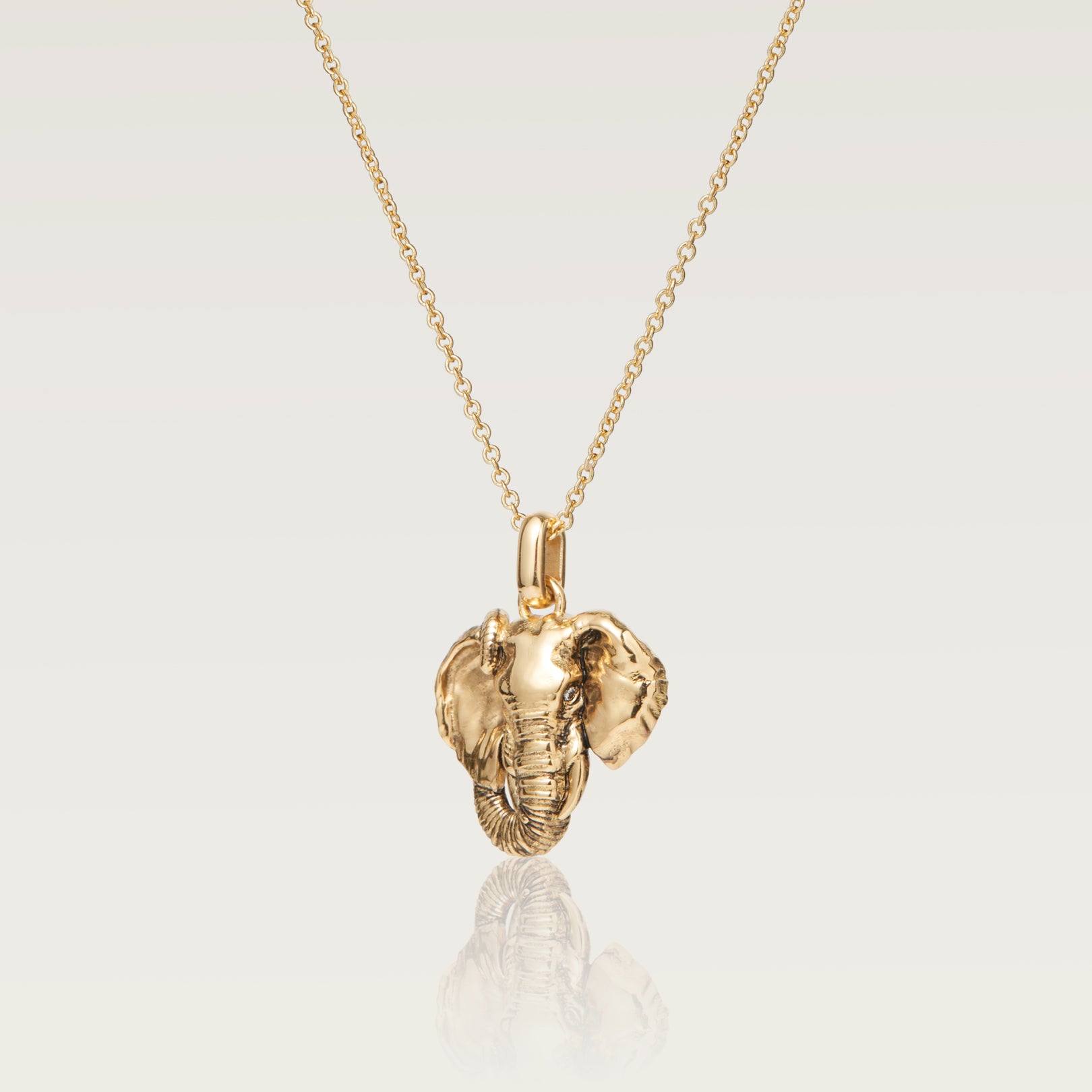 Gold Elephant Necklace