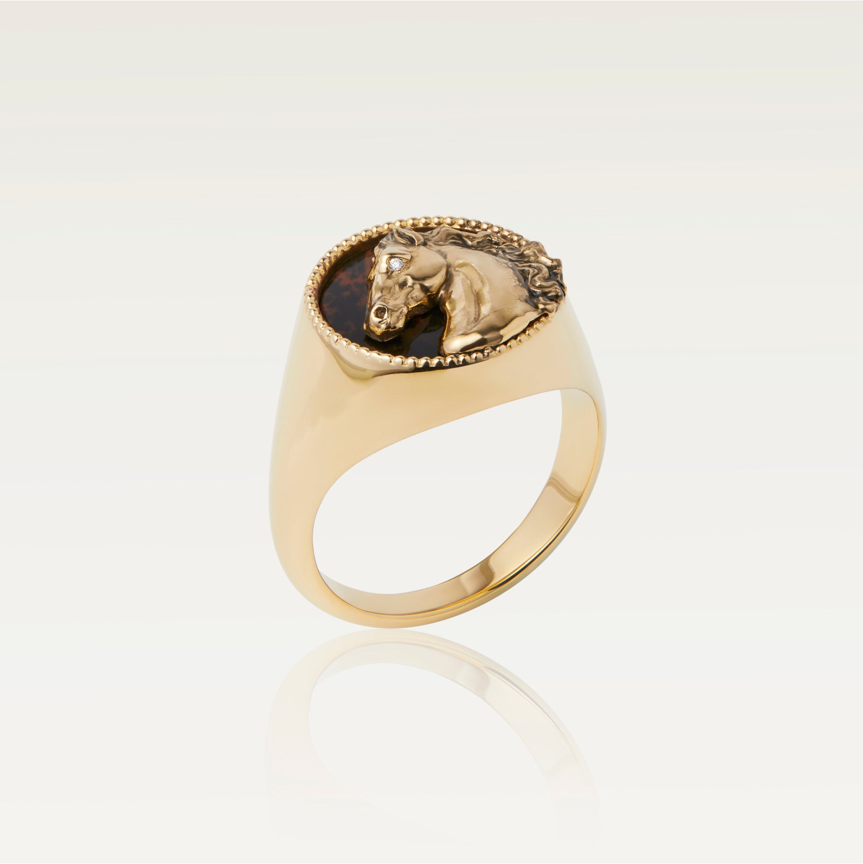 Gold Horse Ring