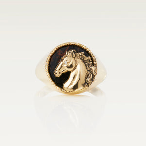 Gold Horse Ring