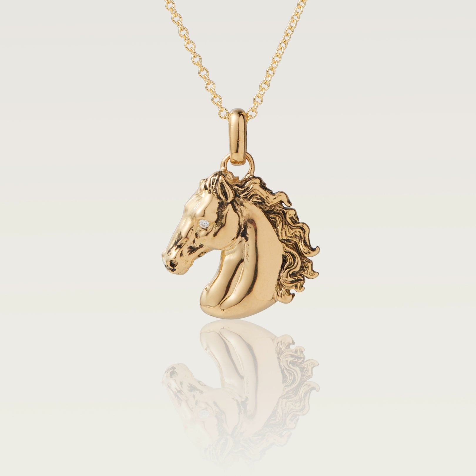 Gold Horse Necklace