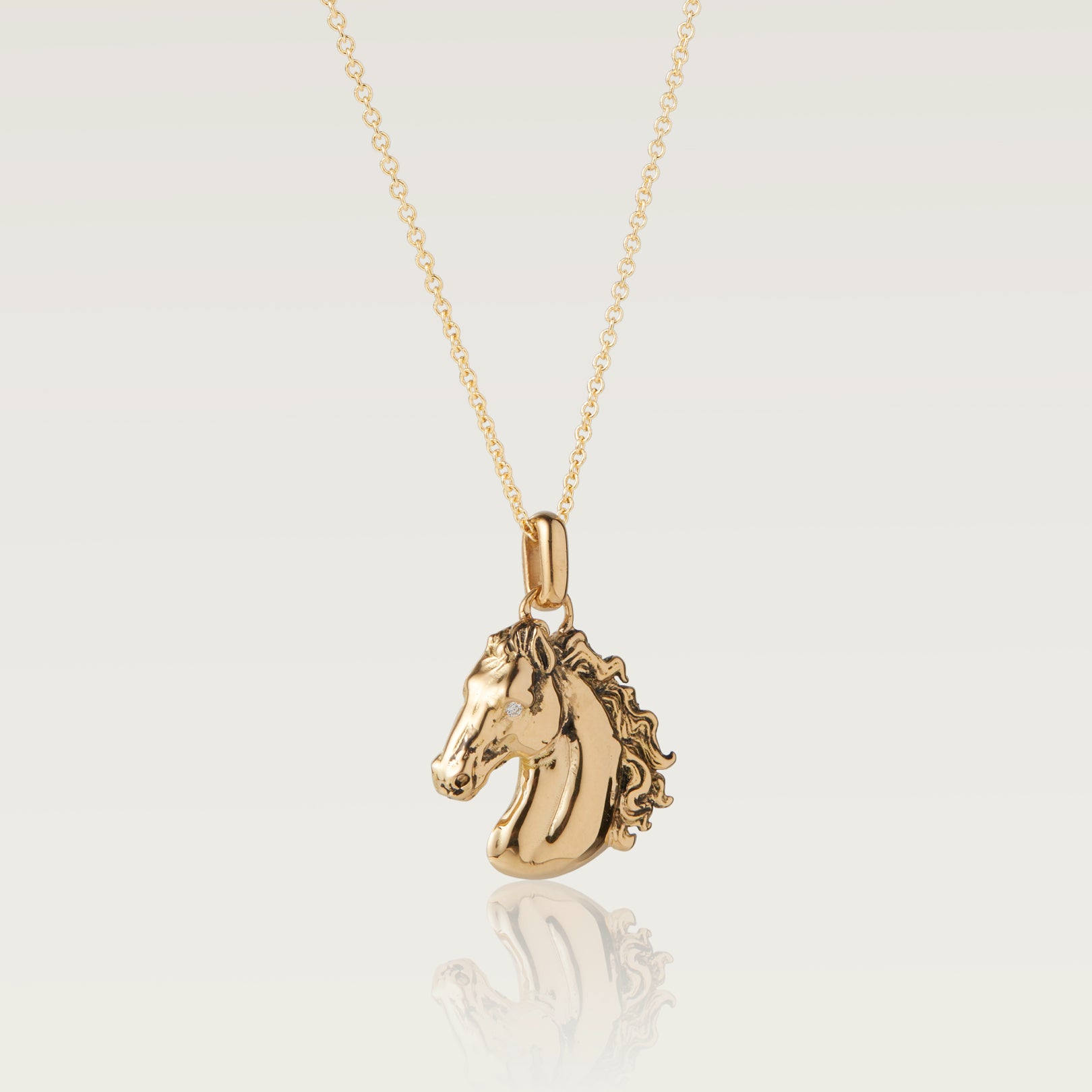 Gold Horse Necklace