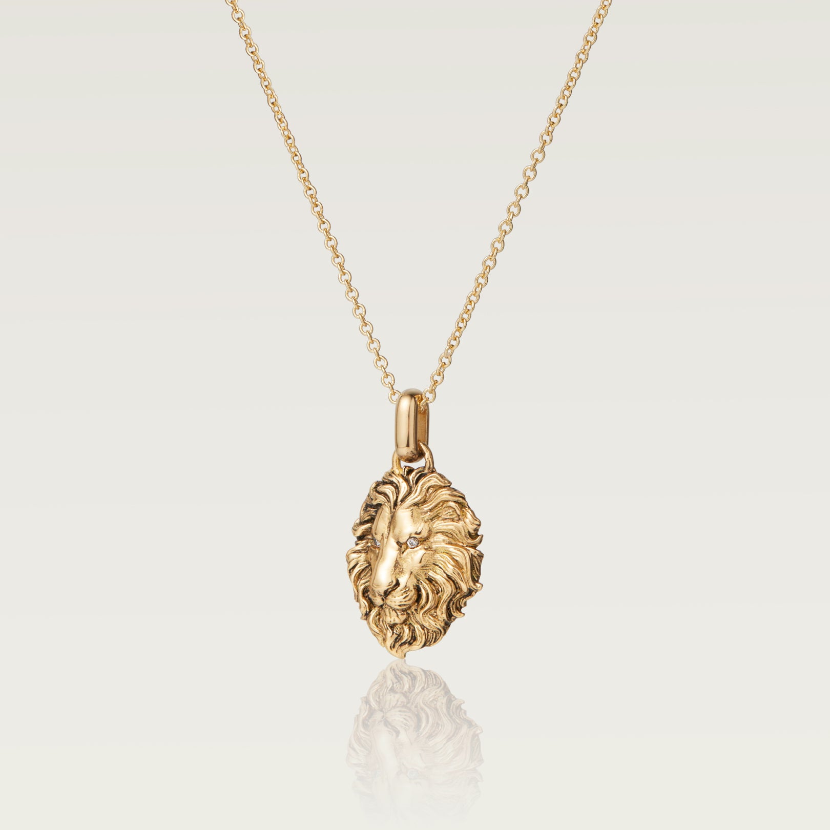 Gold Lion Necklace