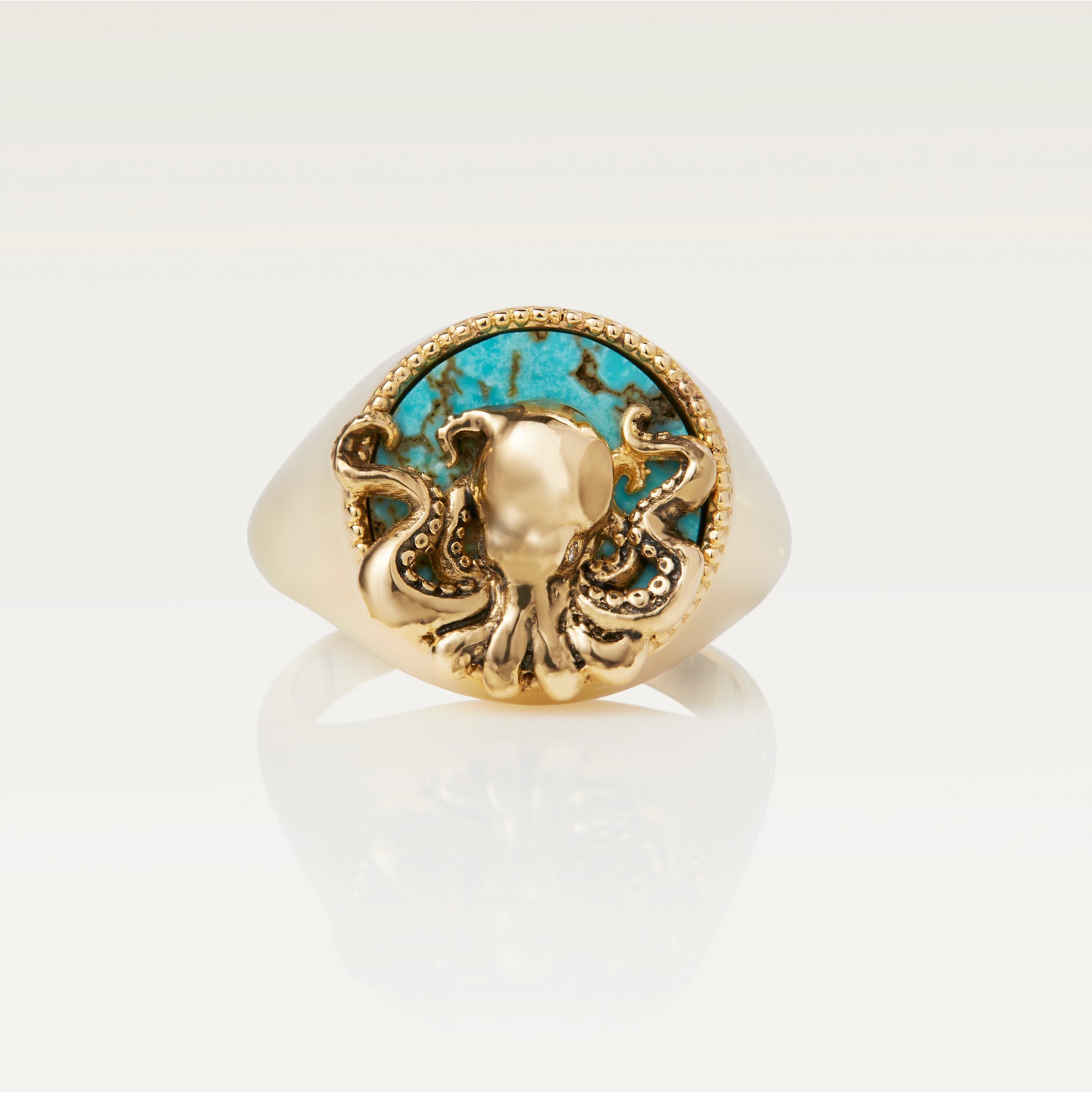 Gold Octopus Ring