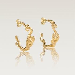 Gold Octopus Earrings