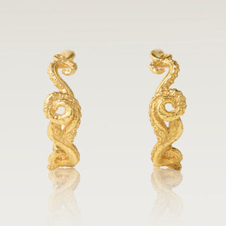 Gold Octopus Earrings