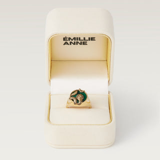 Gold Snake Ring in box